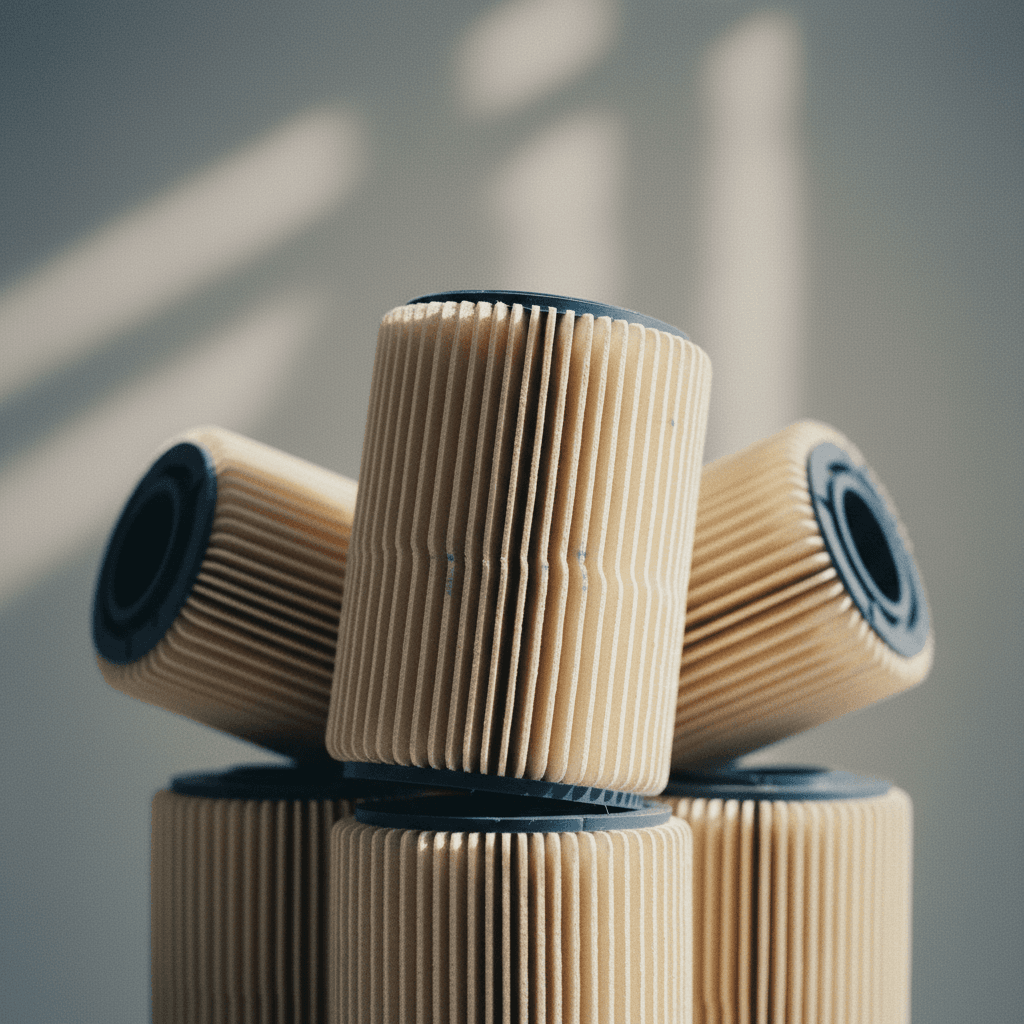 Pool filter cartridges and replacement components